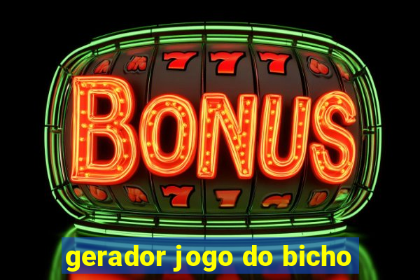 gerador jogo do bicho